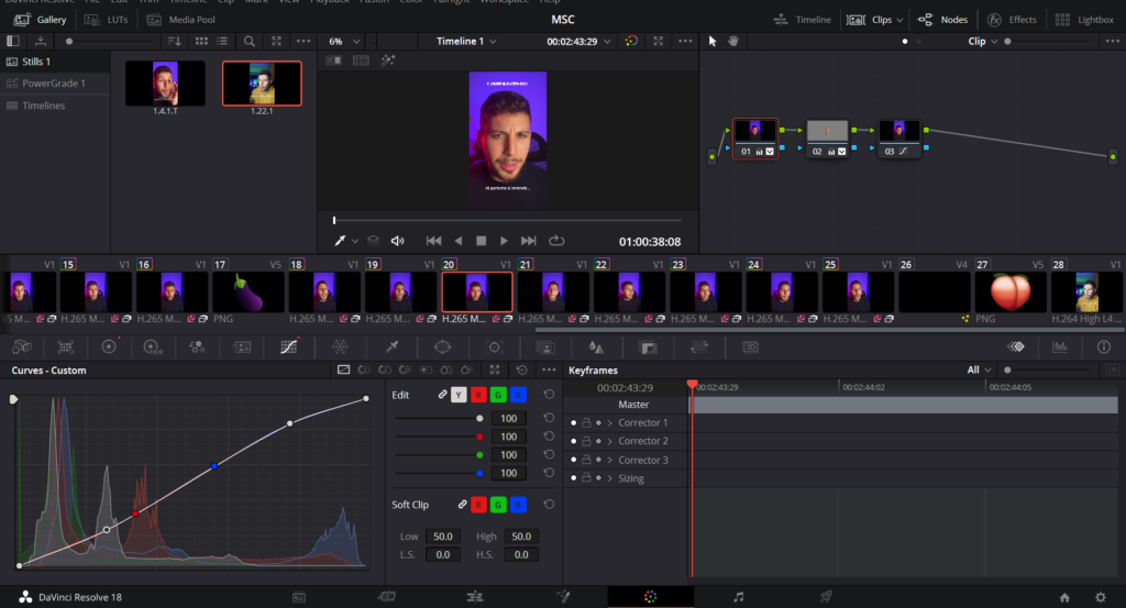 Davinci Resolve vincenzote.it video editing production